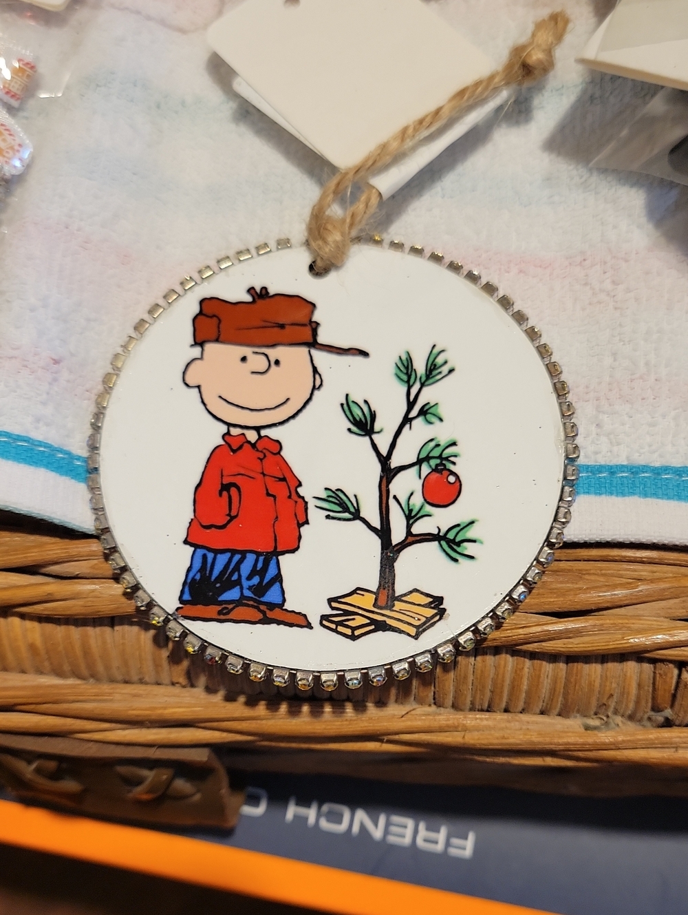 Charlie Brown Red & Blue Peanuts Tree Holiday Ornament